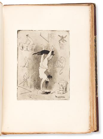 (BELLE ÉPOQUE -- ETCHINGS.) Compilation of 14 themed Series published by L. Joly, many of which tamely erotic in nature.